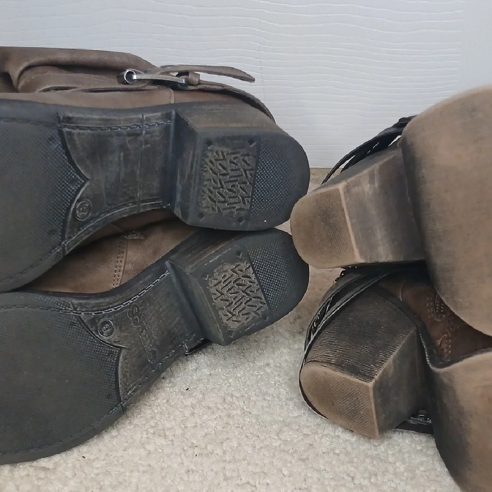 Jellypop & Carlos Santana Brown Boots For Repurposing Women's 7.5/8